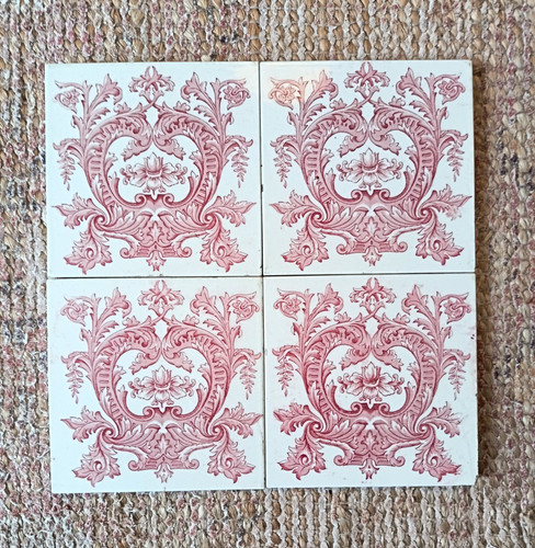 Antique fireplace tiles - antique,