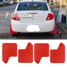 4pcs Red Mud Flap Splash