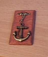 1/12 dolls house miniature Handmade Brass Anchor Plinth Fishing Cottage Pub LGW