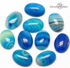 2 BLUE BANDED AGATE GEMSTONE
