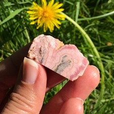 Rhodochrosite Slice Slab Semi Polished Crystal Mineral Specimen Raw Natural
