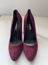 Ted And Muffy DuoBoots Heels Bordeaux Suede Chabot Style Brand New Wide Fitting