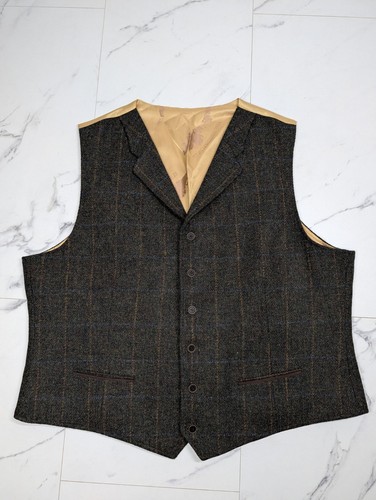 Harris tweed mens waistcoat - harris,