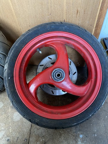 Rear motorbike wheel and - rear,