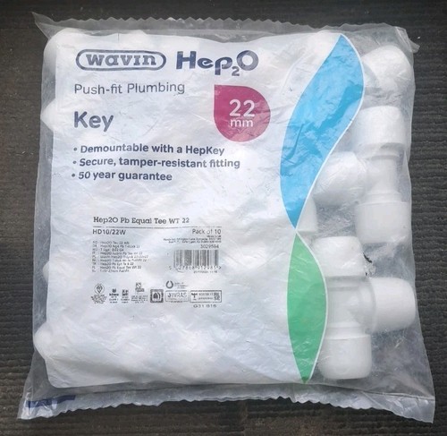 Hep2o 22mm equal tees - equal,
