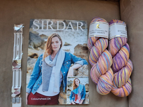 Knitting kit scarf mixture - kit, scarf"