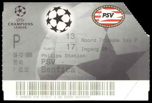 Ticket 1998 psv sl - 1998, vs.
