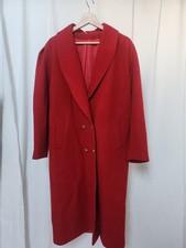 Vintage Red Oversize Wool Long