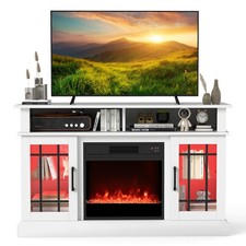 COSTWAY Electric Fireplace TV