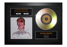 David Bowie Signed Gold Disc