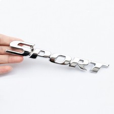 Sport chrome logo car - 3d,