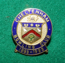 Vintage 1983 Cheltenham Bowling Club Badge