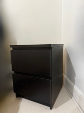 IKEA MALM Black 2-Drawer
