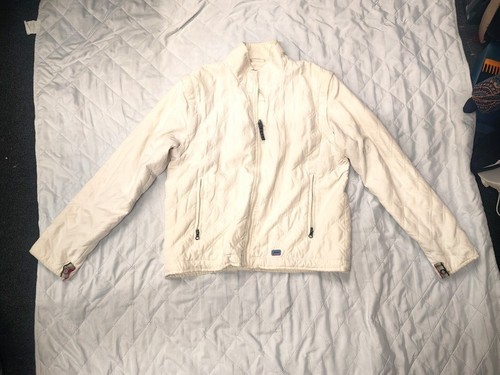 Womens joules cream quilted - cream,