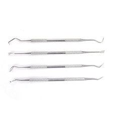 4pcs/Set Silver Stainless