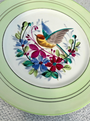 Antique hand painted bird - antique,