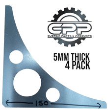  4 Roll Cage Cross Bar Gussets Race Rally Drift Kit Car Trike HotRod H Frame 5mm