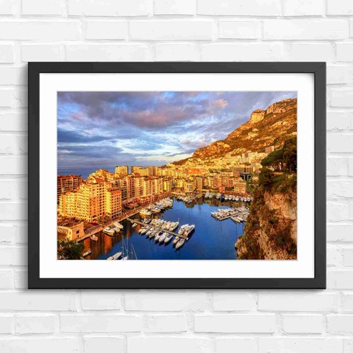 Luxury monaco harbor sunset - monaco,