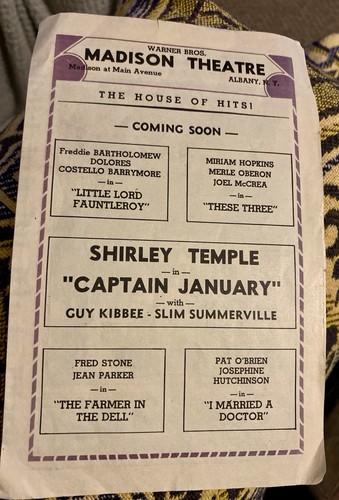 Vintage 1936 cinema programme - vintage,