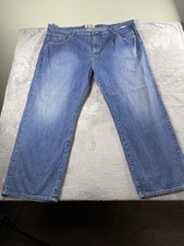 Vintage Attitude Jeans Mens 52x34 Zip Pocket Utility 90s Denim Hip Hop Y2K Baggy