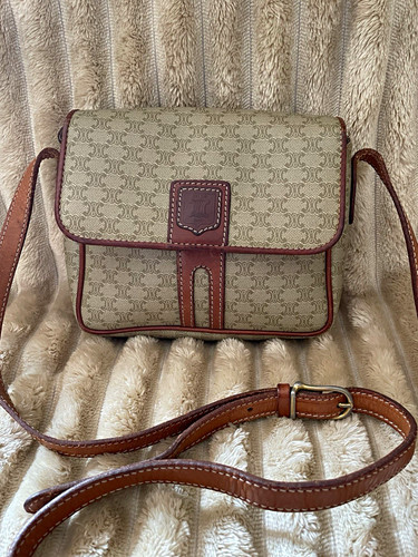 Celine logo canvas crossbody - celine,