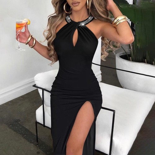 Women sexy halter neck sequin - sexy,