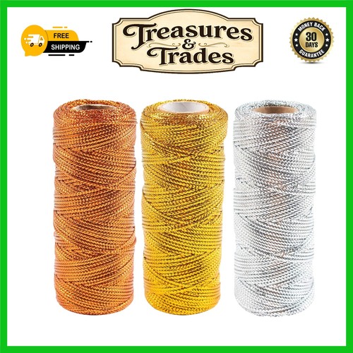 Sparkling metallic craft twine - sparkling,