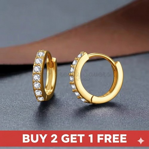 9ct gold huggie - huggie, 925