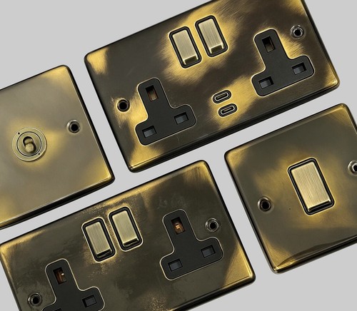 Contour aged brass with - aged,