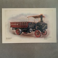 The Yorkshire commercial motor co POSTCARD ADVERTISING steam engine wagon 
