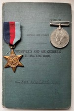 WW2 RAF FLYING LOGBOOK MID UPPER AIR GUNNER 57 SQUADRON KIA