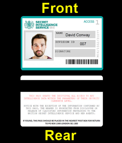 Mi6 personalised 007 - mi6, james