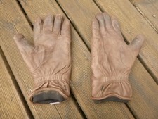 British Army Brown Leather Combat Gloves Military Surplus Lined ECW Cold Weather