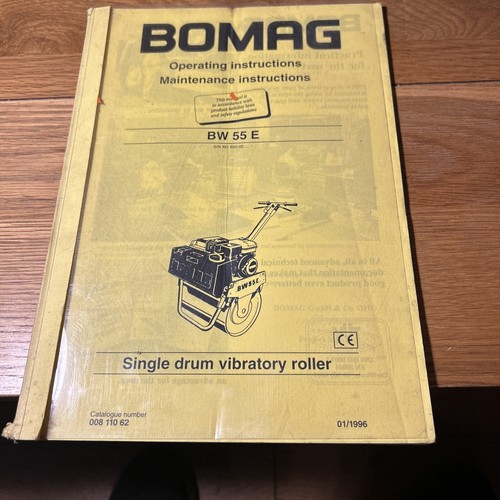 Bomag vibrating roller bw55e - vibrating,