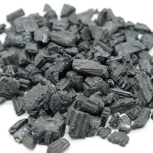Rough small black - black, tourmaline