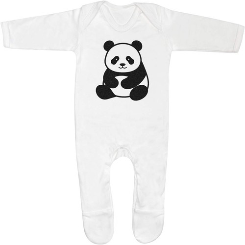 Panda bear baby sleepsuit - 'panda, bear'