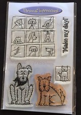 Dogs 2 Make My Day Personal Impressions Lindsay Mason clear craft stamp set