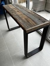Console Table - Wooden Top, Metal Legs