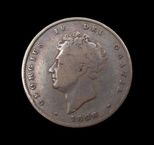 GEORGE IV 1826 SILVER SHILLING