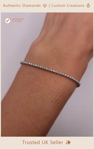 14k white gold - white, round