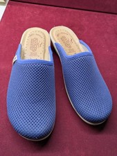 Fly Flot Anatomic anti-shock comfort fit shoes mules UK5 EU38 BLUE GOOD CONDITIO