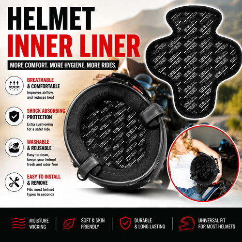 Motorcycle helmet liner anti - motorcycle,