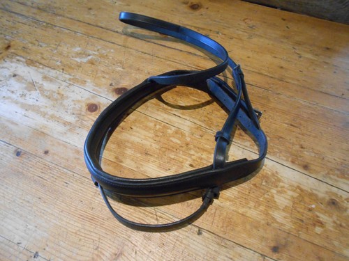 Wide leather flash noseband - wide,