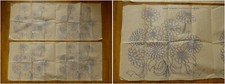 VTG LOT 4 WOMAN W.339 BUNCHES MARIGOLD FLOWERS IRON-ON EMBROIDERY TRANSFERS