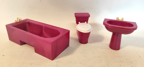 Dollhouse bathroom furniture - dollhouse,