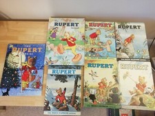 7x VINTAGE RUPERT ANNUALS -
