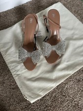 Zara SANDALS WITH OVERSIZED SHINY BOW