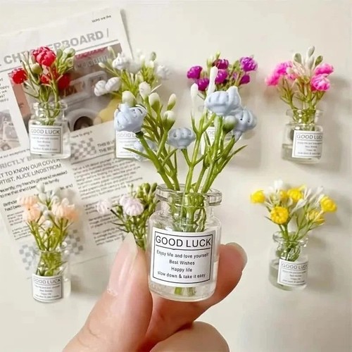 8pcs vase magnets - 3d, cute