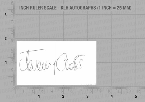 Jeremy charles hand signed - jeremy,