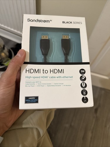 Sandstrom black series hdmi - black, to